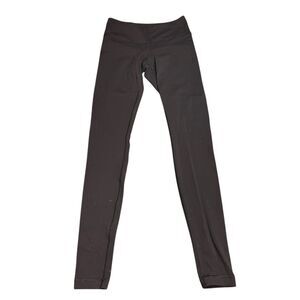 Lululemon double align size 6 black 30” inseam leggings yoga workout